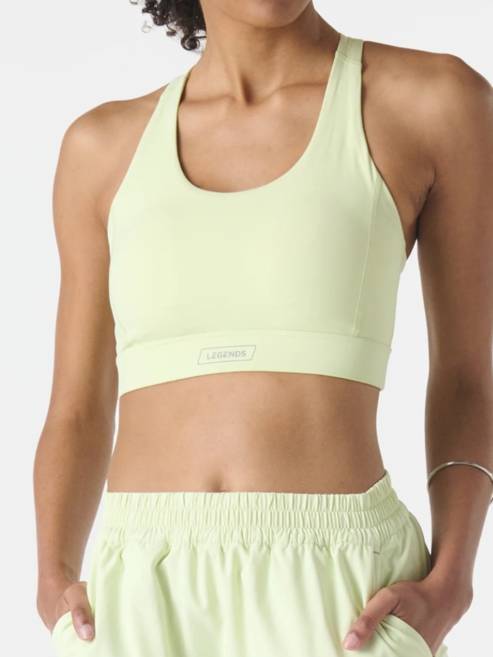 Legends matching workout set in honeydew